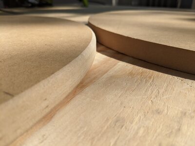 MDF endcaps: straight vs rounded edge